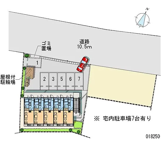 ★手数料０円★佐倉市上座　月極駐車場（LP）